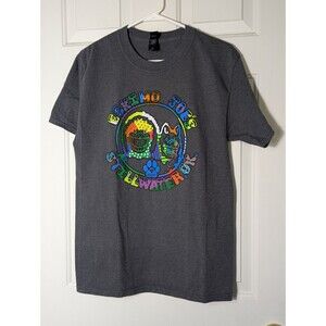 Eskimo Joes Adopt a Pet Rescue T Shirt Mens Medium Gray Multi Color Hippie